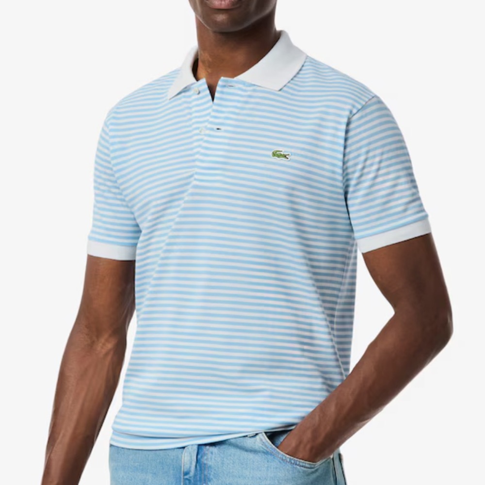 NEW Lacoste Striped Polo Shirt